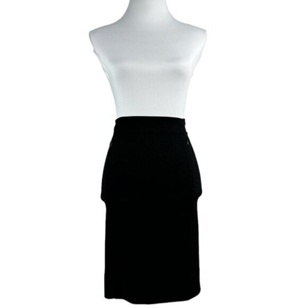Diane von Furstenberg Koto Black Pencil Skirt Size 0‎ S5337166T13 Knee Length